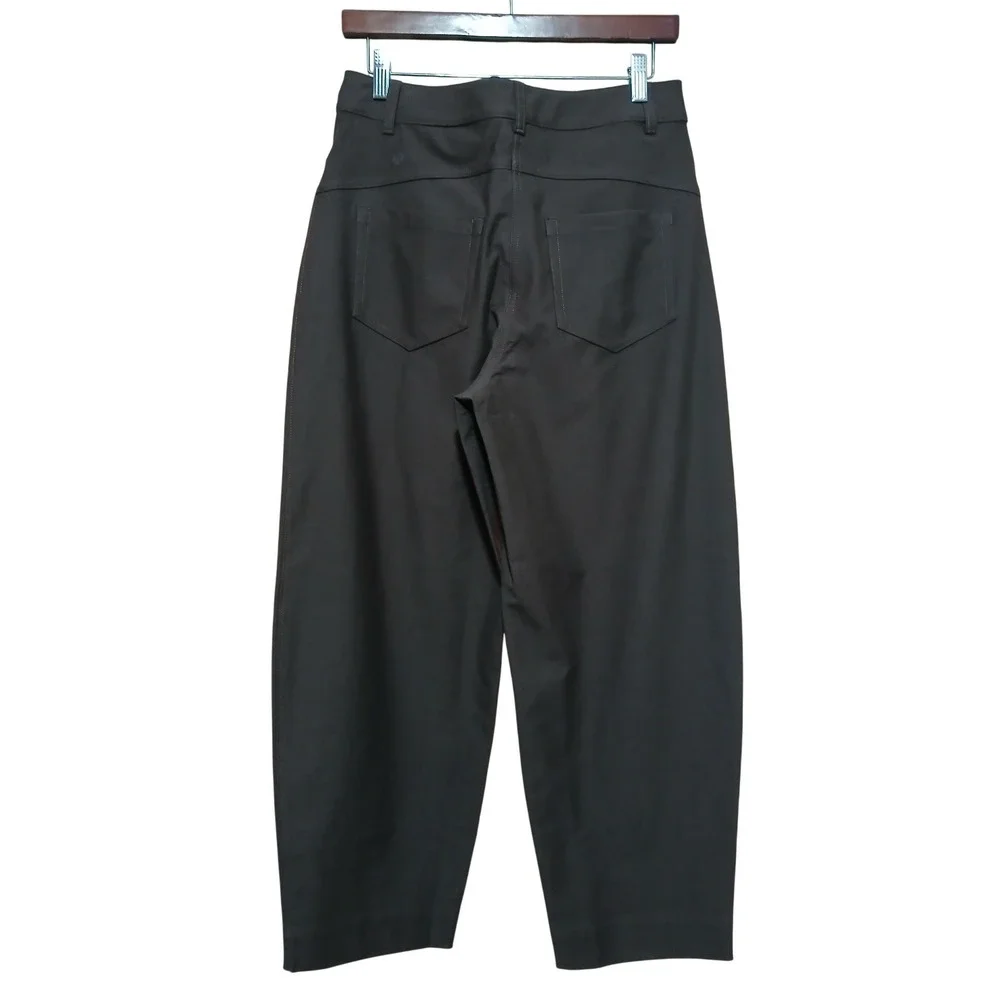 Lululemon Utilitech Wide-Leg Cropped Pants Espresso Brown Size 28 LW5FF8S